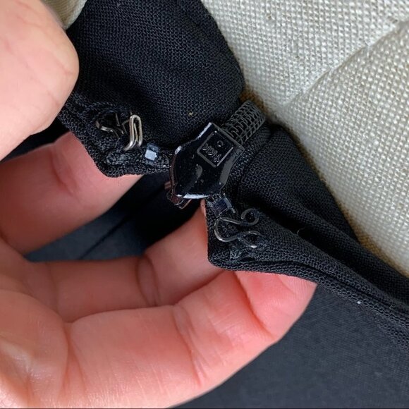 Eddie Bauer womens skirt size 14 black 41% wool  long modest vintage 90s Y2k - Picture 6 of 11